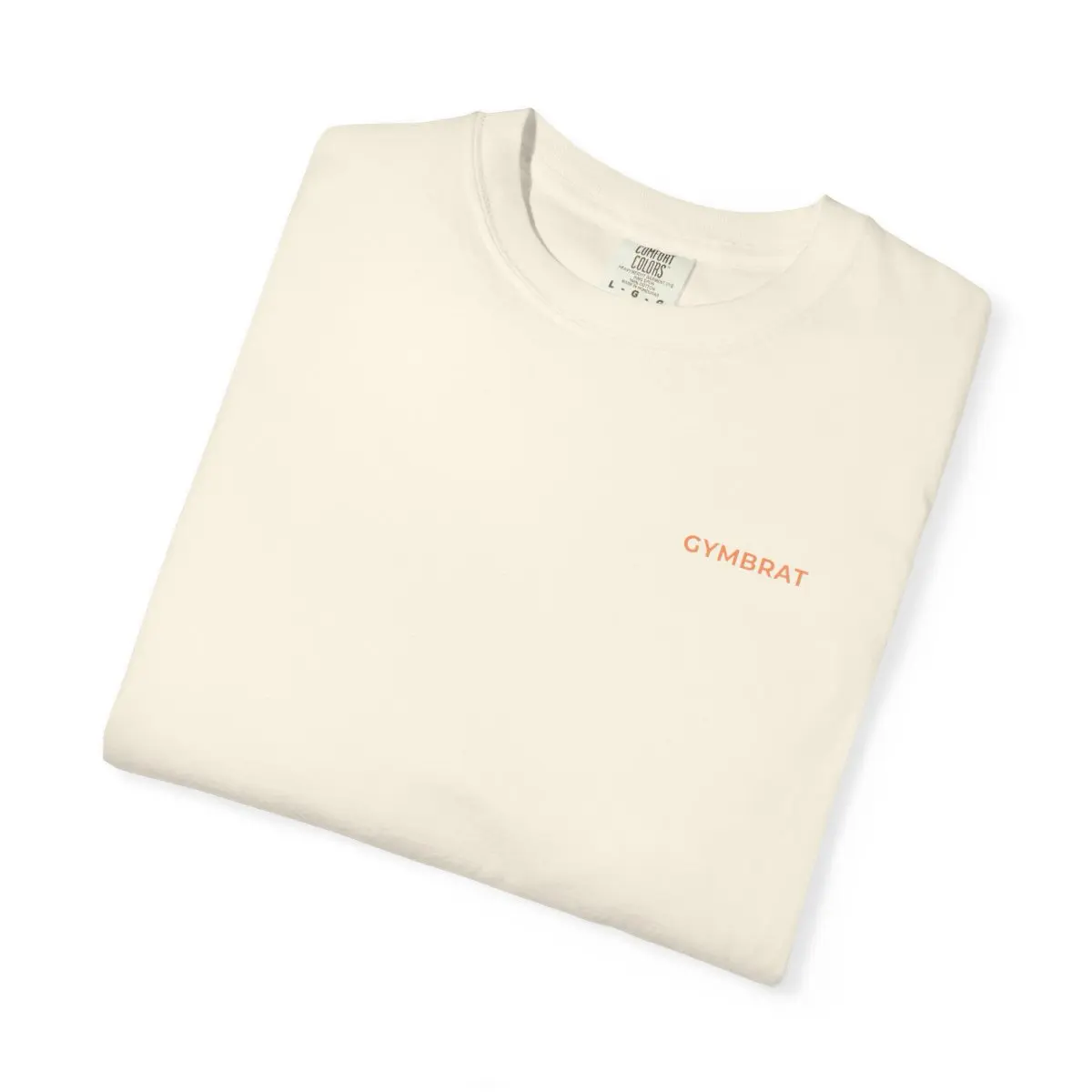 Hustle (Orange Print) - Cream Folded